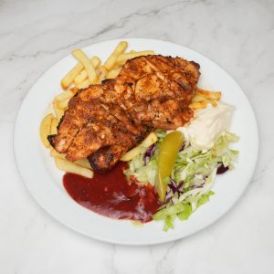 Quarter Chicken With Chips and Drink